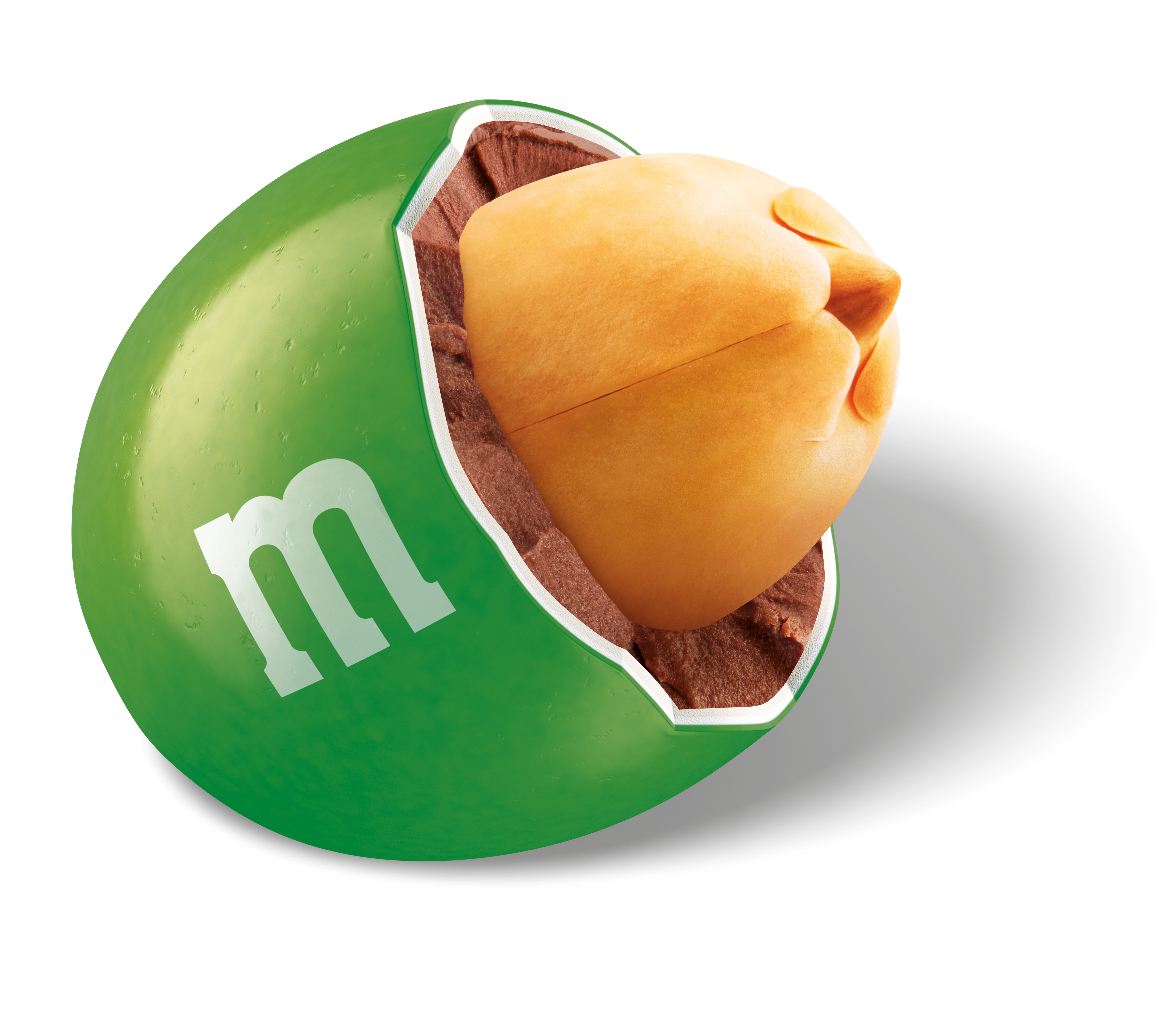 M&M MILK CHOC PEANUT HALF LENTIL GREEN_RGB